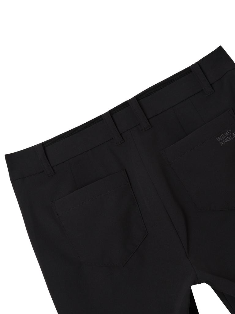 WIDEANGLE To Essential Slit Point Bootcut Pants L_Black