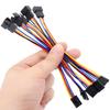SIXQJZML 5Pcs 5Pin to 4Pin Fan Adapter Cable,PC CPU Fan Connector Converter Interface Conversion Line,for 4 Pin Temperature Control Fan Header or 3