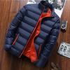 Men's Winter Thickened Lightweight Warm Sports Jacket Youth Stand-up Collar Casual Jacket