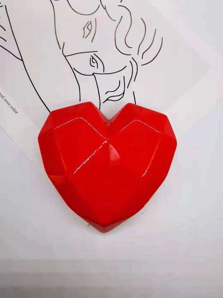 Big Heart Fridge Magnetic Stickers 3D Sweet Heart Shape Decor for Refrigerator Kawaii Magnetic Stickers for Home Decoration