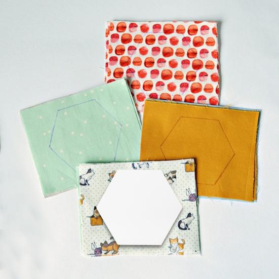 300 ks prošívacího papíru Sada šestihranných prošívacích šablon 10 mm 22 mm 36 mm šablony prošívacího papíru pro prošívání Šití DIY patchwork