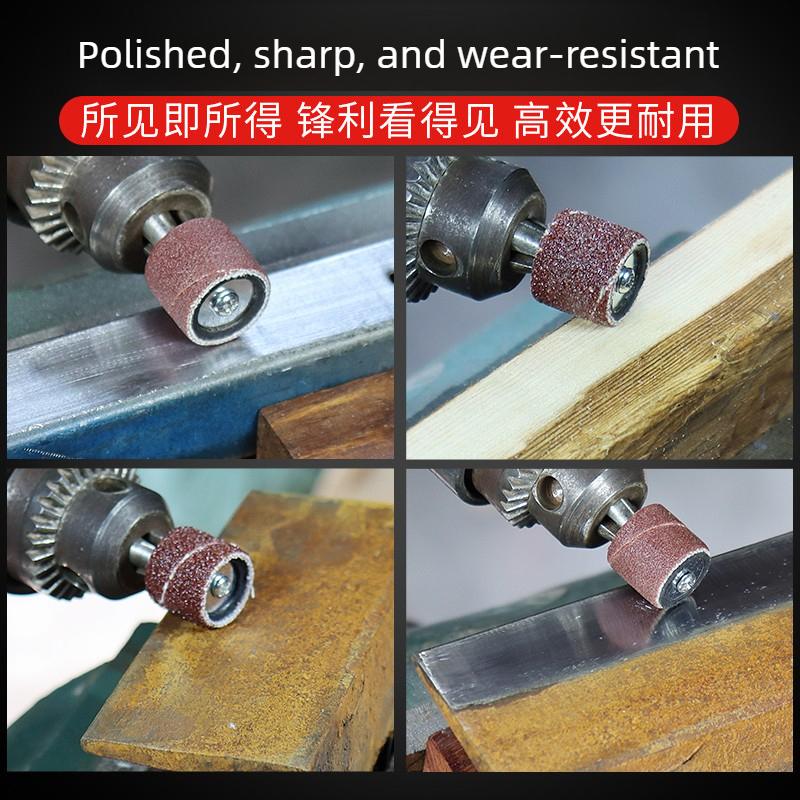 Sandpaper Ring Grinding Head, Electric Small Sanding Disc, Used for Wood Peeling, Metal Rust Removal, and Grinding and Polishing