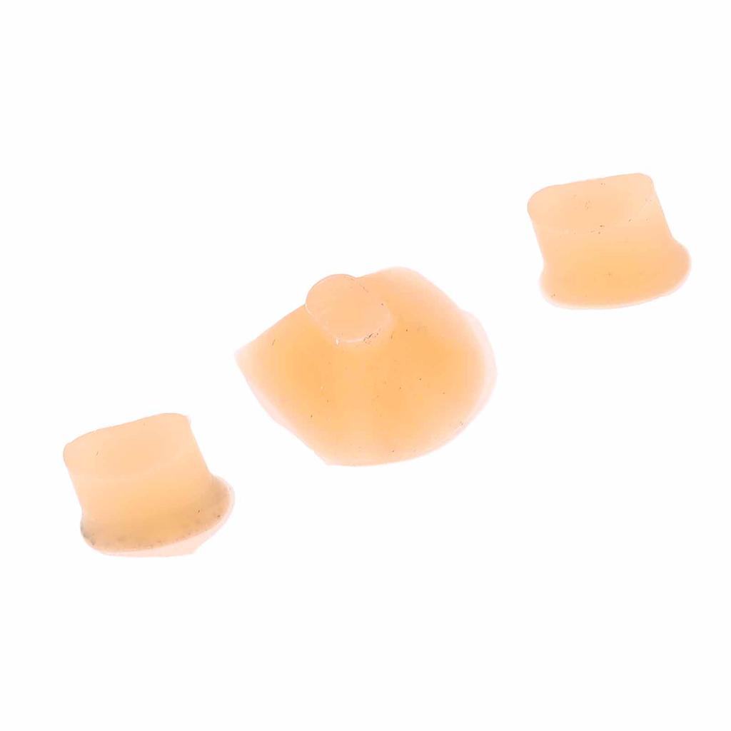 3Pcs Flute Trill Key Bumper Cork Silicone Replacement Covers Plugs Buttons Musical Instrument Parts