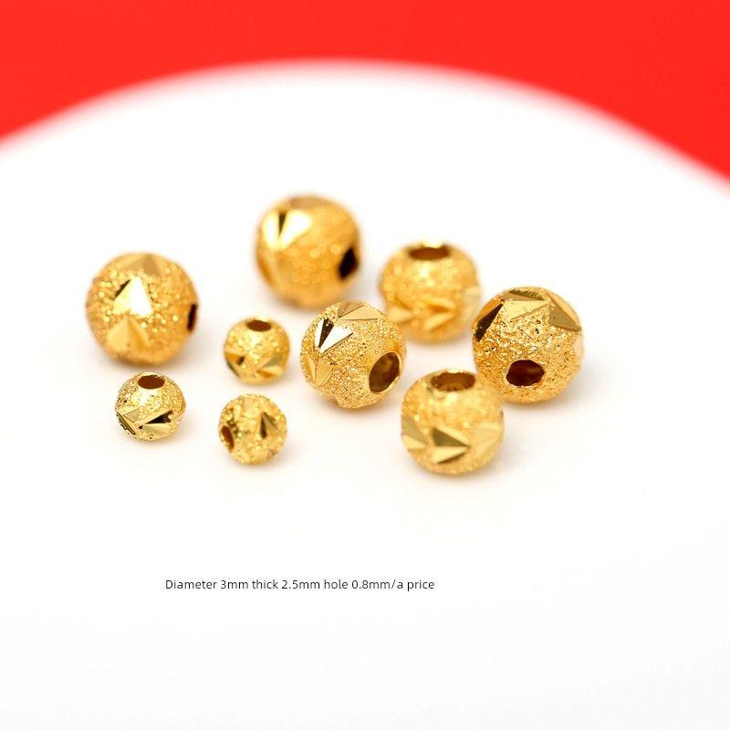 

DIY 925 Sterling Silver Carven Design Best-Seller on Douyin Scattered Beads 3.0mm car flower frosted beads