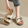 Augustine retro slippers women's 2025 new summer home indoor lazy pedal open-toed beach sandals