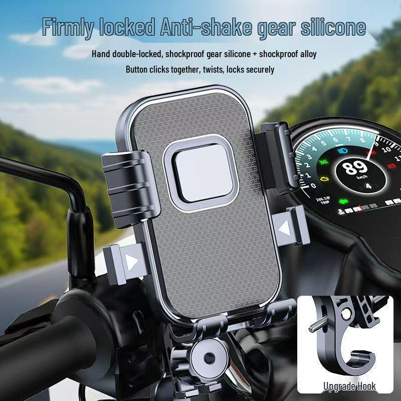 Stoßfester Handyhalter für Elektrofahrzeuge, Motorräder, Fahrräder und Elektroroller – Navigationshalterung für Lieferfahrten
