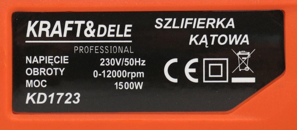 1500W 125mm Angle Grinder KD1723