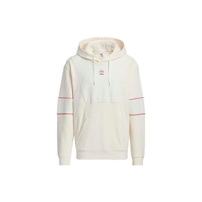adidas Neo Logo Print Casual Hoodie Men Outerwear Off-White HC9729