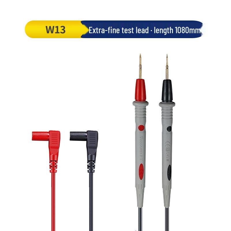 Extra Sharp Stainless Steel Multimeter Test Leads with High Silicone Insulation