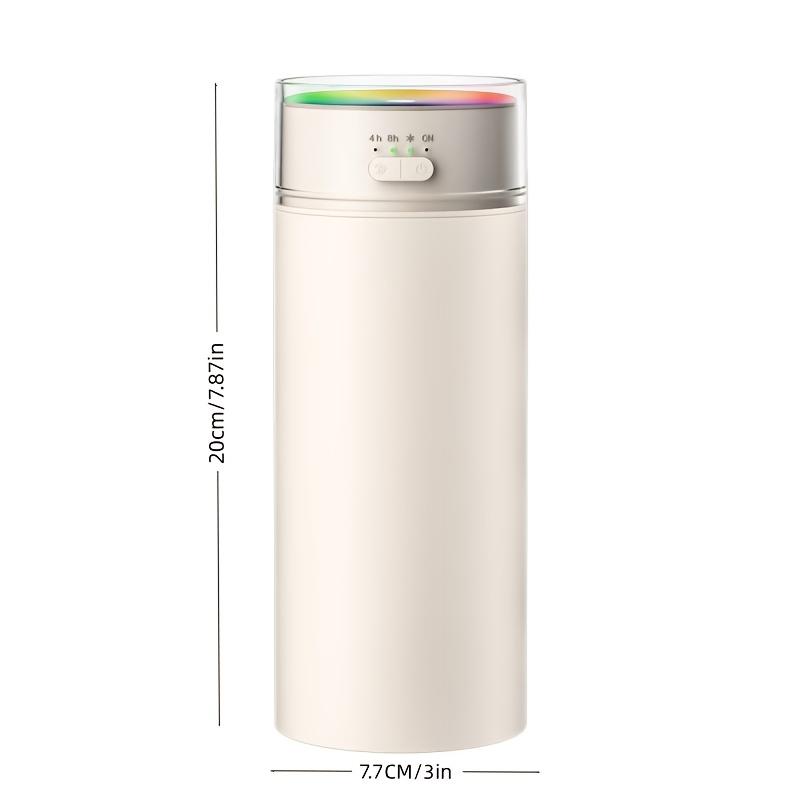 Nawilżacz USB na biurko, 500 ml/16,9 uncji, duża pojemność, kolorowe światło otoczenia, funkcja timera, bezpieczne automatyczne wyłączanie, aromaterapia samochodowa