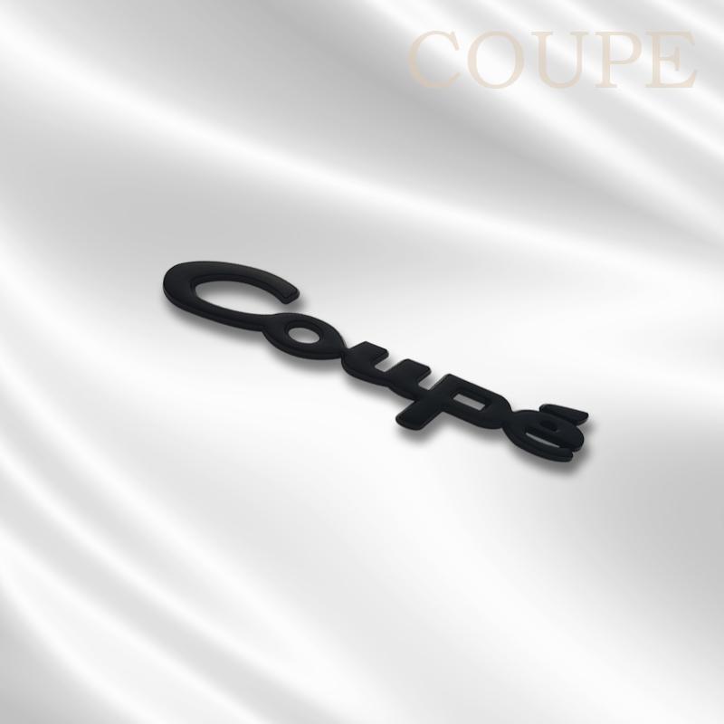 3D Badge Coupe Design Car Sticker Rear Trunk Body Letters Emblem For Ford Toyota Honda Hyundai Acura Mitsubishi Opel Accessory