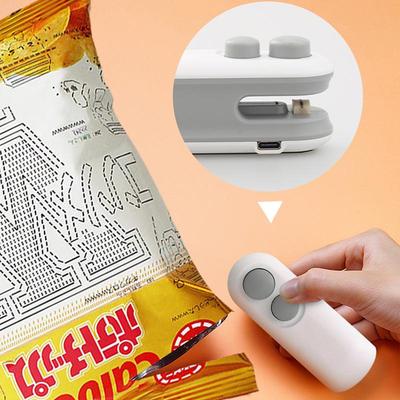 Máquina Mini Portátil de Sellado Térmico USB: Cortador y Sellador de Snacks de Doble Propósito