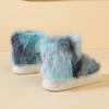 Warm Winter Cotton Shoes Women Warm Fur Home Slippers EVA Non-Slip Plush Slippers Indoor Couple Thick Sole Footwear Slides
