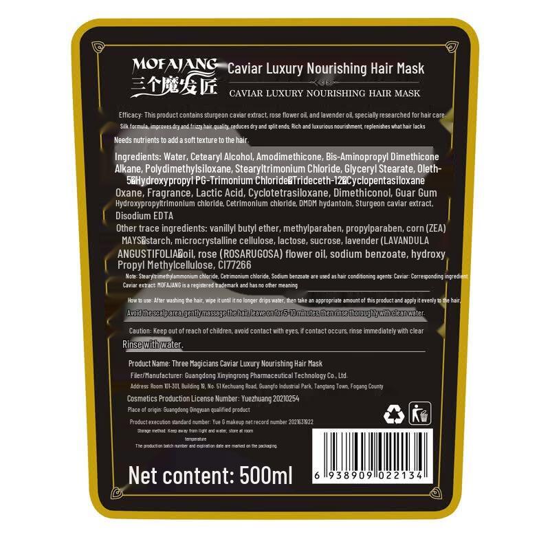 Three Magicians Caviar Hair Mask 500ml