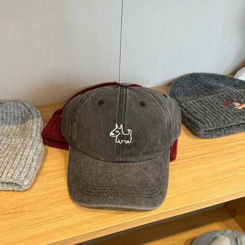 

Випрана бейсболка чоловіча жіноча вишивка мультяшна м яка повсякденна вінтажна весняно-літня шапка для жінок татова шапка кепка далекобійника вінтажна 56-58cm чорний