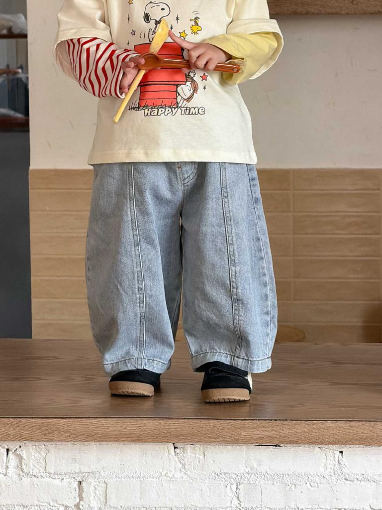 Baby Spring Long Sleeve T-Shirt 2026 New Children's Clothes Spring Boys Jeans Set