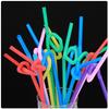 St. Blai Disposable Bent Plastic Drinking Straws
