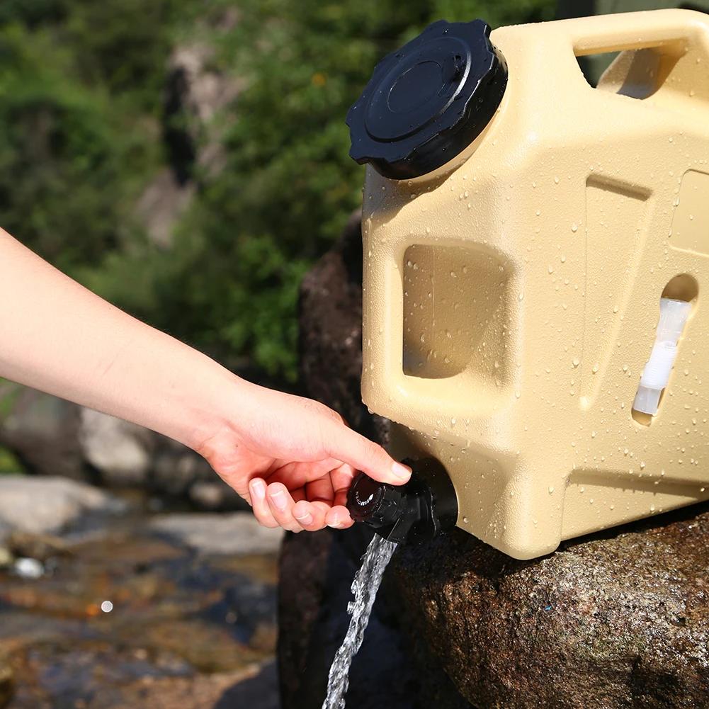 Camping Water Bucket Large Capacity Portable Drinking Water Canister with Faucet No Leakage for Outdoor Travel Driving Hiking