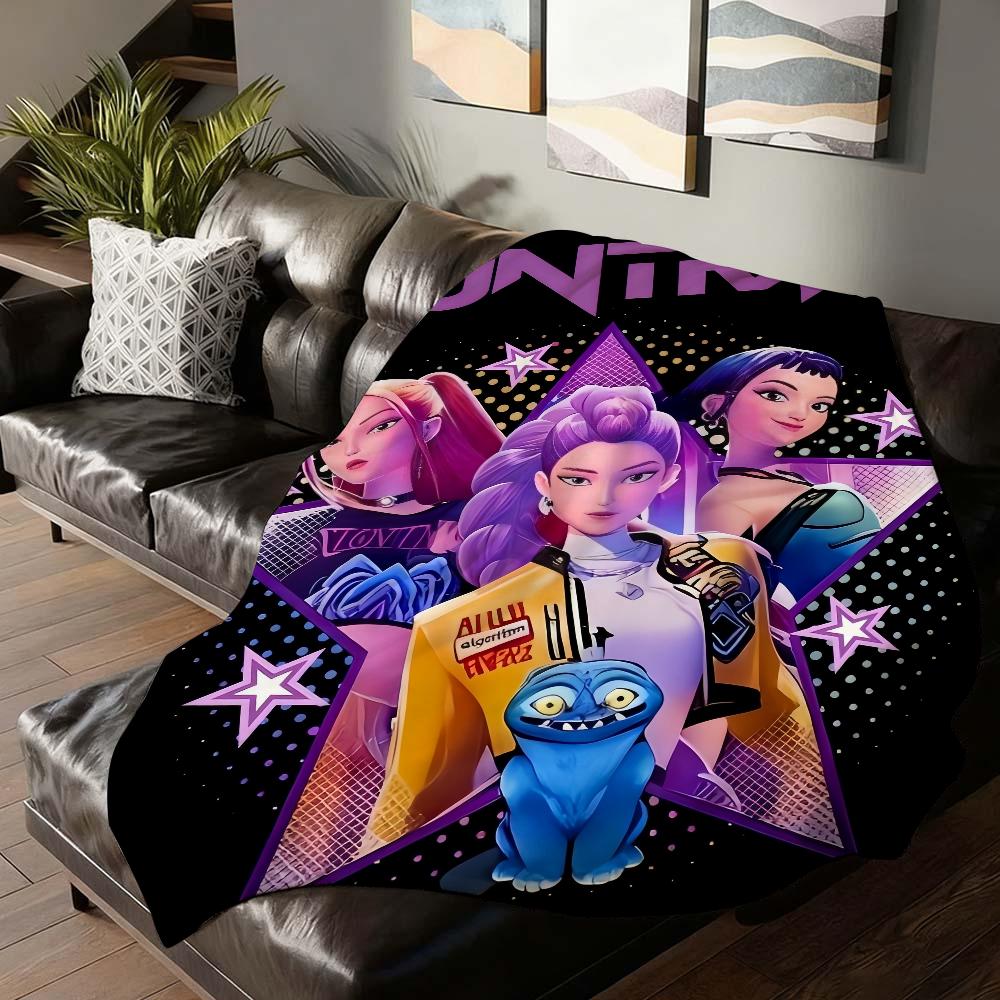 K KPop P D Demon H Hunters Decke Weich und hautfreundlich Für Sofa Bett Nickerchen Tagesdecke Ganzjahresdecke