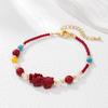Luxe Cinnabar Pixiu & Zoetwaterparel Armband Ketting in Chinese Stijl