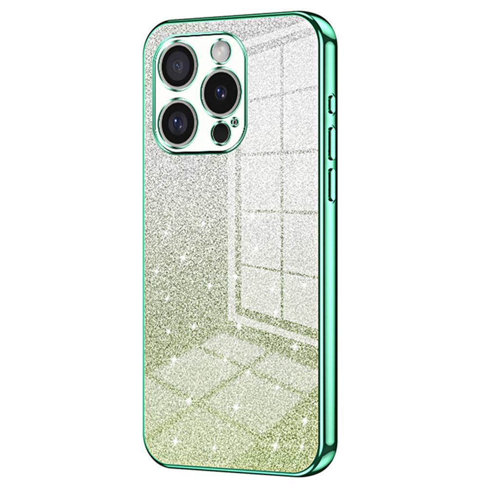 For iPhone 16 Pro Case Electroplating Gradient Glitter TPU Phone Cover