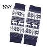 Holiday Gift for Her Christmas Knitted Leg Warmers Women, Soft Ribbed Boot Socks with Elastic Leggings Winter Snowflake And Deer Patterns, Thermal