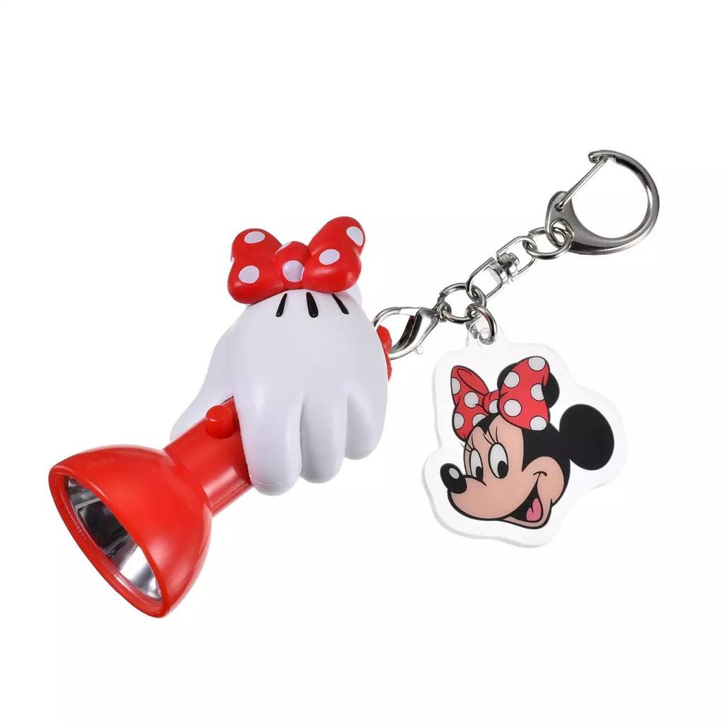 Disney Minnie Mouse Keychain Light-Up Flashlight Style Key Chain Festival NEW