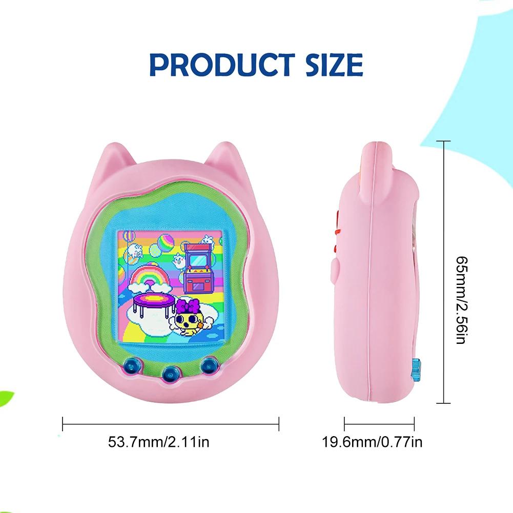 Capa Protetora de Silicone Fofa para Máquina de Bichinho Virtual Tamagotchi Uni 2025 com Cordão de Dedo Capa Macia Anti-Arranhões
