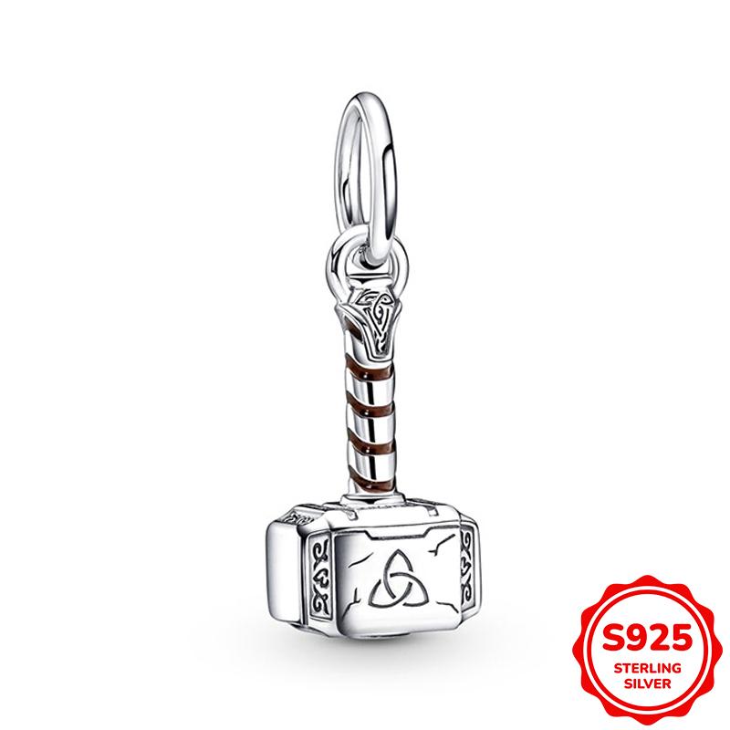 Marvel Spider-Man Und Captain Americas Schild Anhänger Charm Perle Passend für 3mm Armband Halskette Damen Anhänger Luxus DIY Schmuck Geschenk