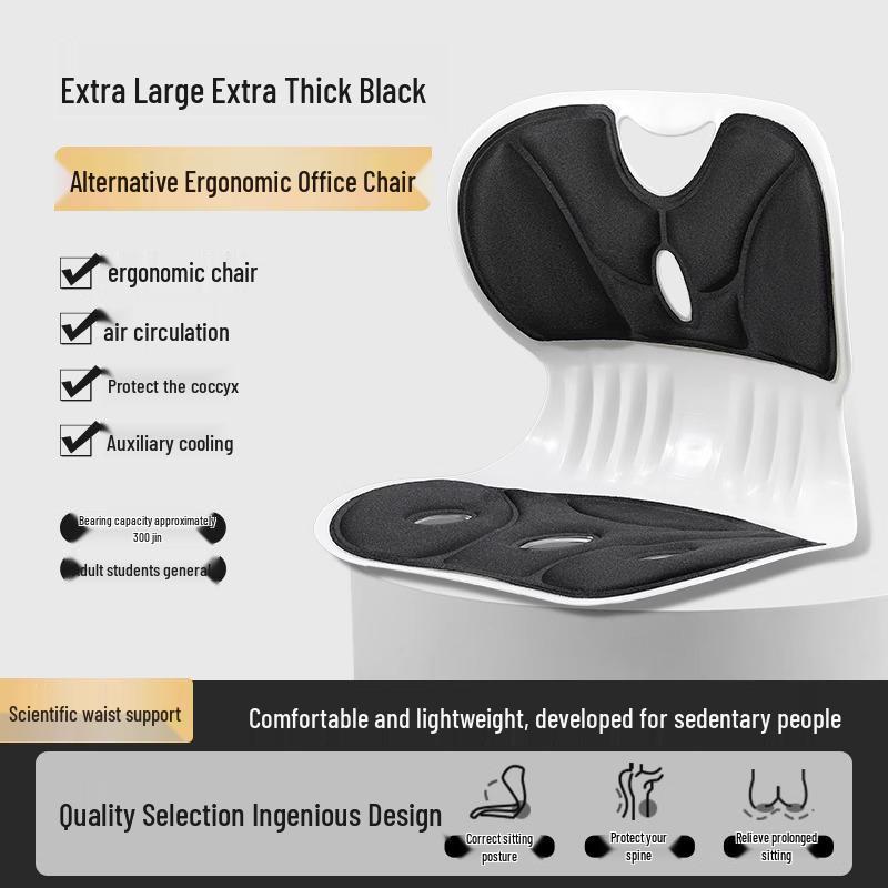 Ergonomický bederní a kyčelní podpůrný polštář pro kancelářskou židli – Podporuje správné držení těla a pohodlí