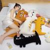 40/65/80CM Soft Animal Cartoon Pillow Cute Cat Plush Stuffed Animals Pillow Toy Lovely Kids Birthyday Gift Room Decor