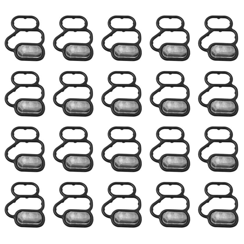 20X Car Engine VTEC Solenoid Gasket Variable Timing Solenoid Valve Filter Gasket 15825-RB0-003 For Honda CR-Z Fit City