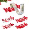 4Pcs Christmas Xmas Cash Gift Box Creative Candy Shaped Funny Pumping Money Box New Year Navidad Christmas Gifts Party Supplies