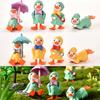 4 Pcs Ornaments Cartoon Duck Home Decor Vibrant Colors
