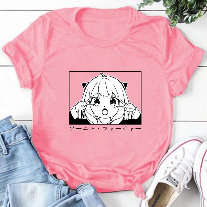 New Anime Anya Forger Printed T Shirt Fashion Women Casual Loose Comfortable T Shirt Top