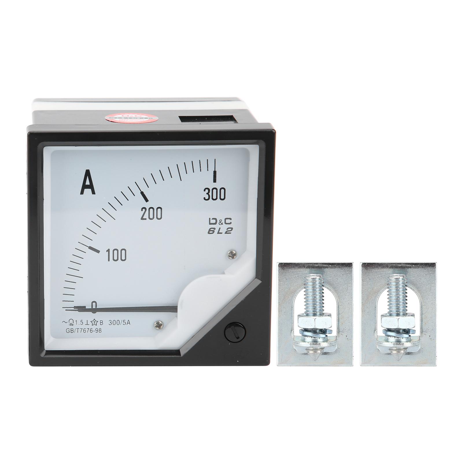

6L2 300A5A Ammeter Pointer Type Current Meter Gauge Generator Set Instrument for Circuit