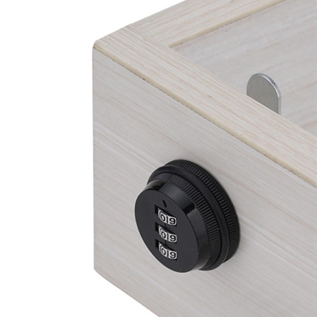 File Cabinet Password Cam Lock 3 Dial Anti Theft Zinc Alloy for Dressing Locker Drawer Letter