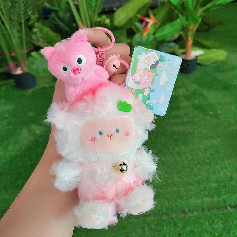 Adorable Plush Sheep Keychain Soft Cartoon Keyring Perfect For All Occasions
