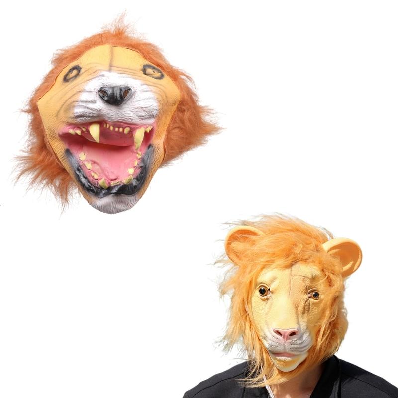 Halloween Dress Up Mask Full Head Animal Cosplay Mask for Women Man Halloween Dress Up Cosplay Carnivals