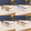 Square Metal Sunglasses With Pc Lenses For Fashion And Travel