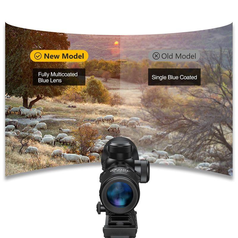 3-9x40 Compact RifleScope Crosshair Reticle with Mounts for Quick Aiming Made Of High-strength Aluminum Alloy