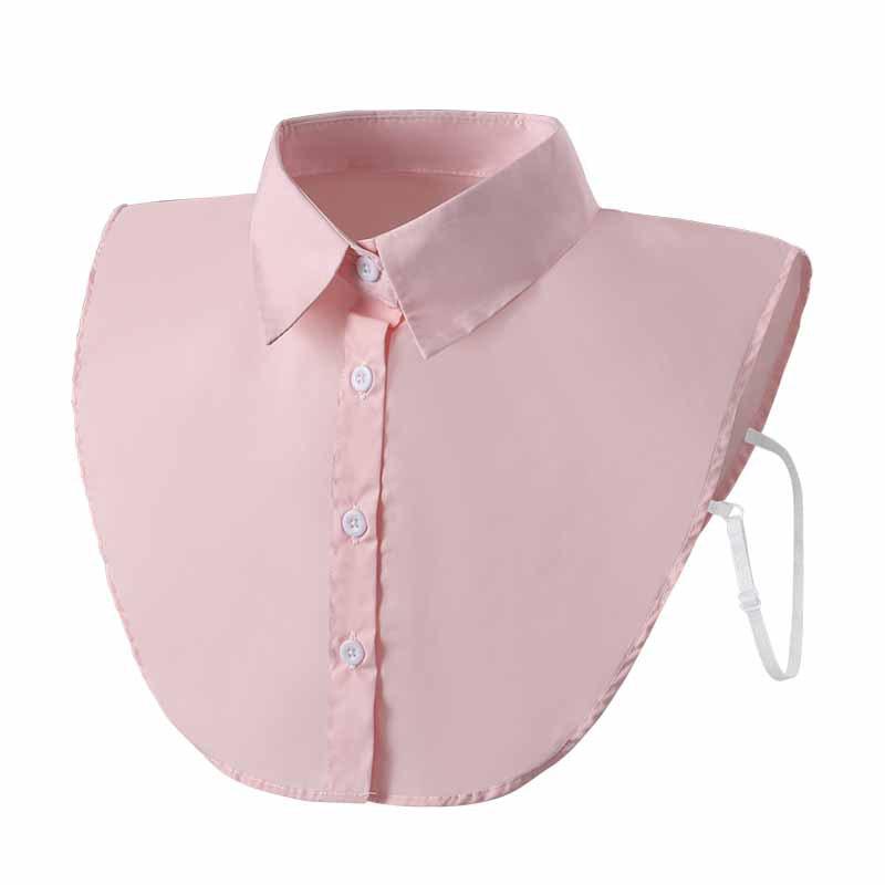 Damska Bawełniana Sztuczny Kołnierzyk Męski Unisex Formalny Garnitur Styl Połowy Koszuli Sztuczny Kołnierzyk Odpinany Na Guziki Dziewczęcy Odpinany Kołnierzyk