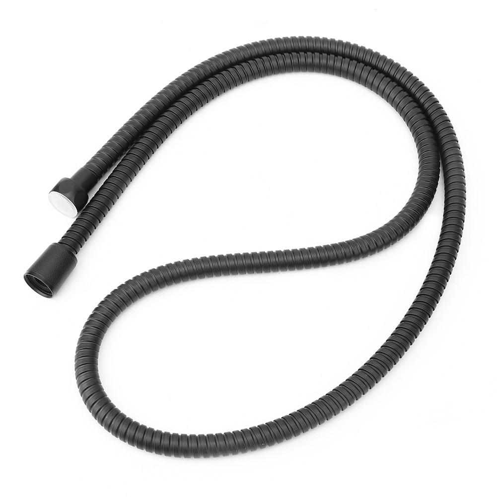 1.5m Matte Black High Pressure Stainless Steel Flexible Shower Hose Pipe Bathroom Accessory