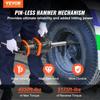 2.5 cm Air Impact Wrench, Up to 7016.37 N·m Beast Reverse Torque Output Pneumatic Impact Gun w/ 20cm Extended Anvil for Repairs and Maintenance of