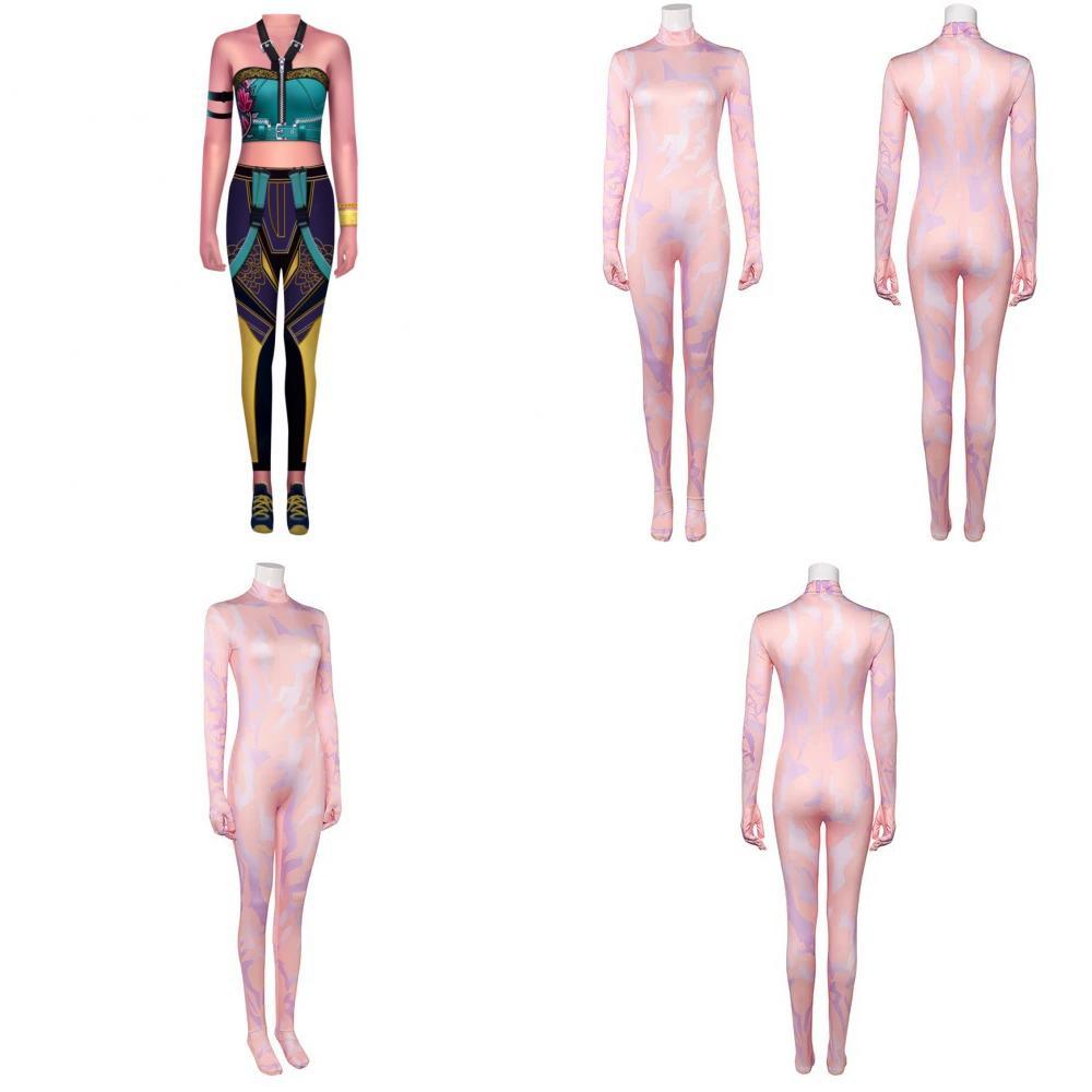 Halloween Kpop Dämonenjäger Cosplay Kostüm Mit Langarmjacke Für Teenager Und Erwachsene