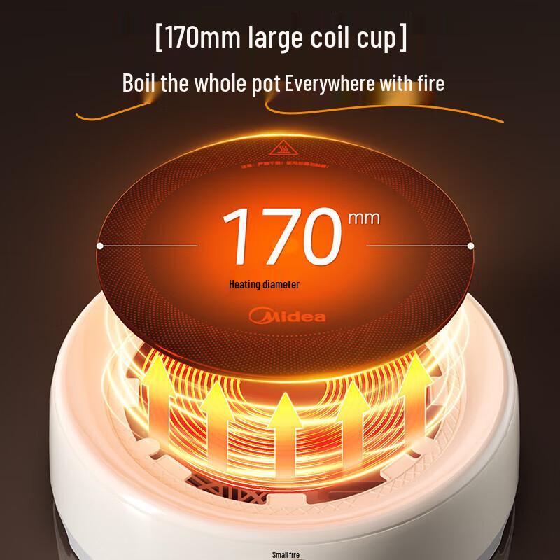 Midea 4.5L Multi-Functional Fast Boil Electric Hot Pot CN plug (adapter included)