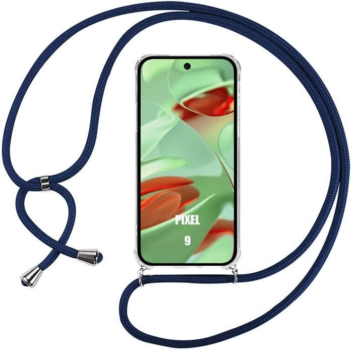 Coque de protection - Google - Pixel 9 - Antichoc - Cordon Bleu Marine - Souple