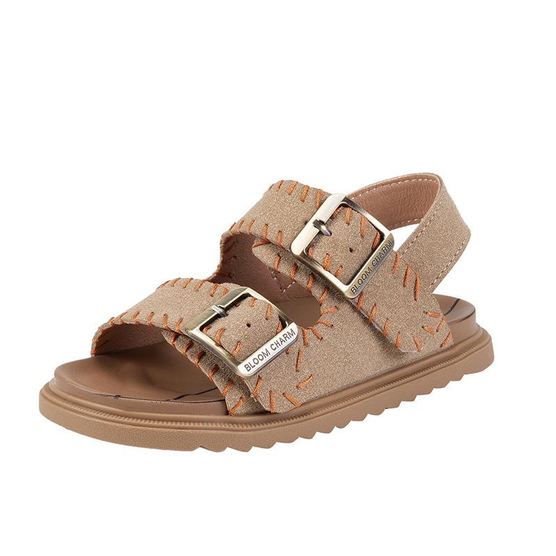 

New beach shoes Boken sandals women s summer casual Boken shoes one-word Roman shoes 1000 doubles from 33 малиновый