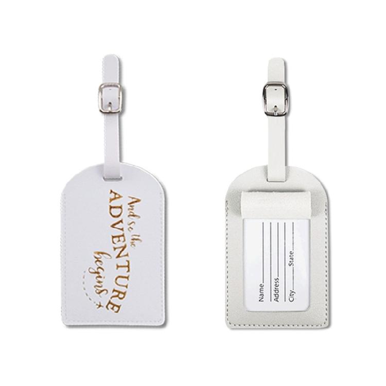 PU Leather Passport Holder Luggage Tag for Women Men Fashion Wedding Gift