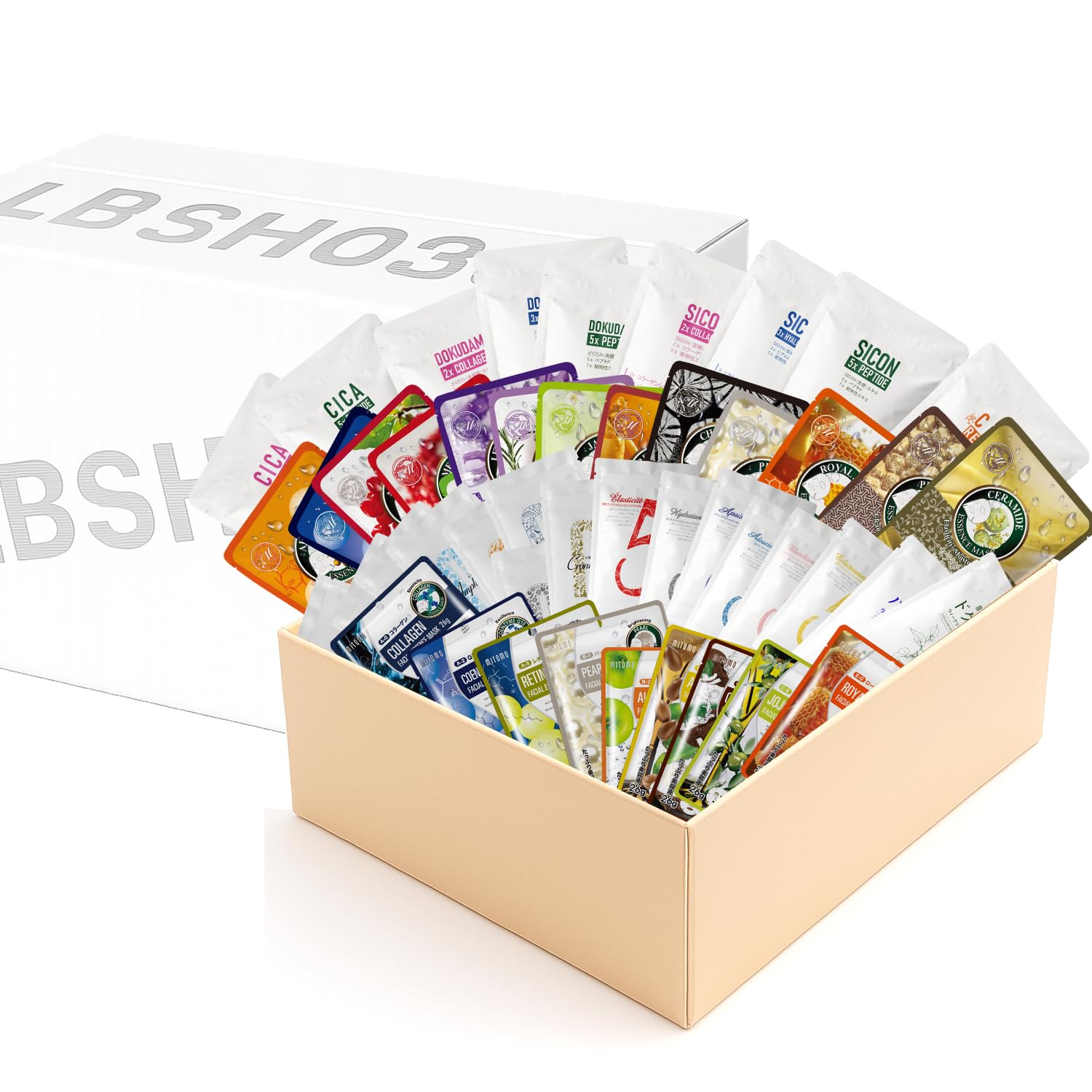 

MITOMO SKINCARE New Sensation Lucky Bag Lucky Bag Face Masks Randomly Selected from All Products 30-Piece - Moisturizing, Large-Capacity [LBSH0030-B]